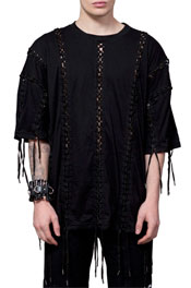 Lace Up Detailed Big T-shirt 03