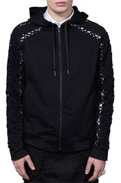 Lace Up Detailed Hoodie 02