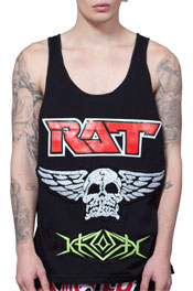 Rat Embroidery Patched Vest