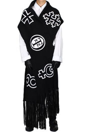 Symbol Knitted Scarf