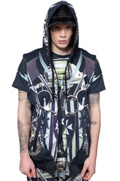 Weapon Digital Printed Sleeveless Hoodie