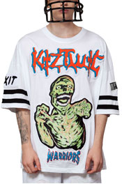 Zombie Embroidery Patched Big T-Shirt