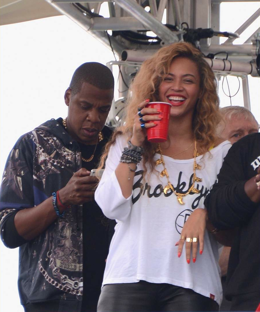 jayZ wearing KTZ hoodie